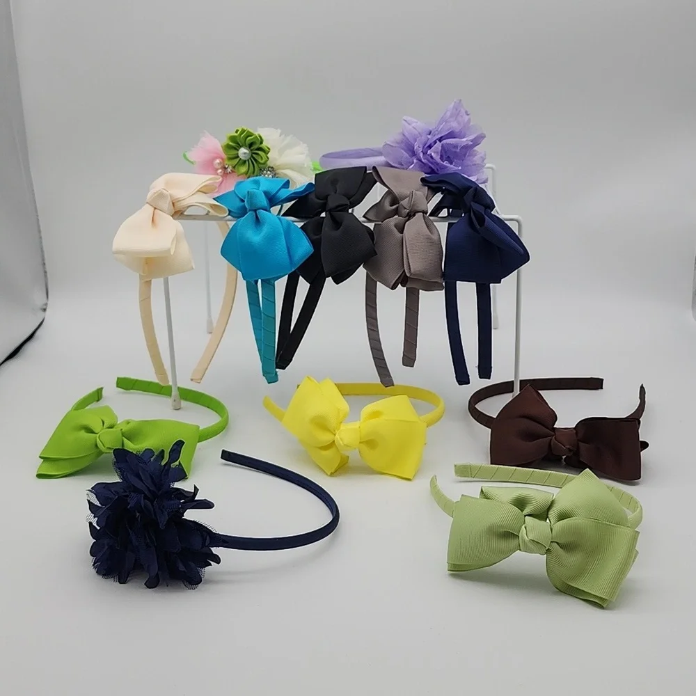 Headbands 12pc Lot Bows & Flowers Accessories